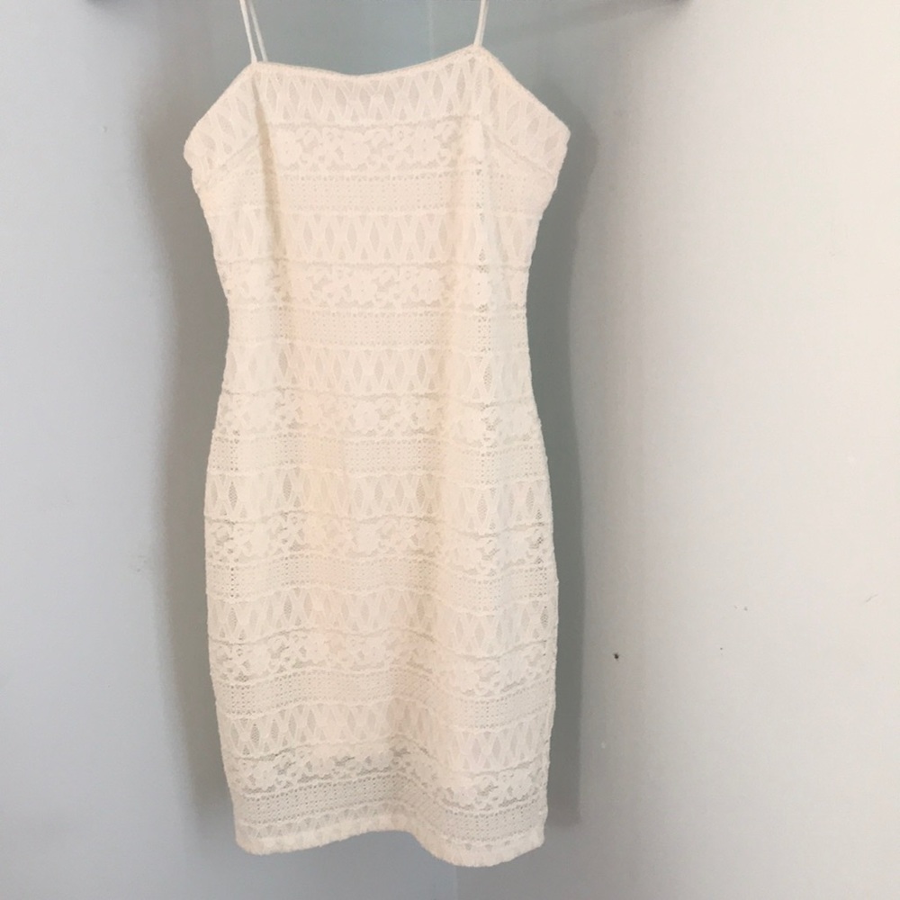 Lacey white dress